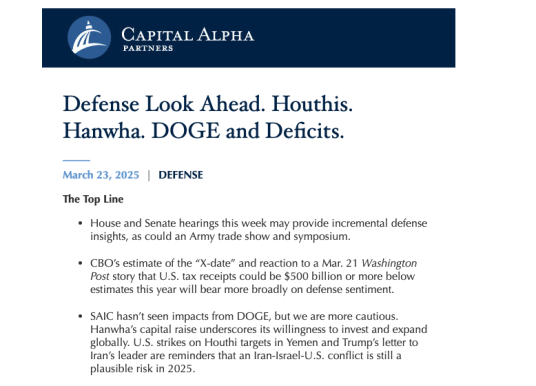 Defense & Aerospace Daily Podcast [Mar 24, 25] Byron Callan’s Week Ahead
